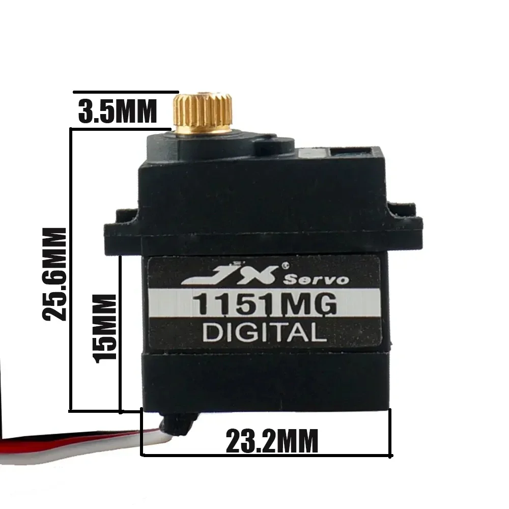 防水サーボ JX PDI-1151MG 15 グラム 3.6 キロメタルギアデジタルコアレス 180 TRX4 WPL RC カー B24 C24 RC ボートヘリコプター部品