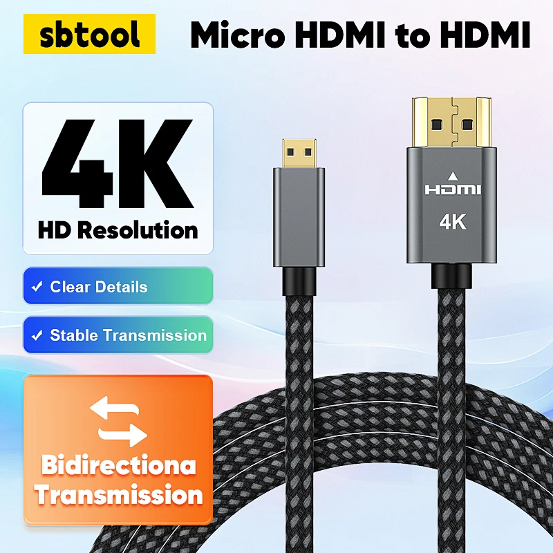 

1M 2M 3M Micro HDMI to HDMI Mini USB to USB Fast Data Charger Suitable for Converter Video Transmission Accessories