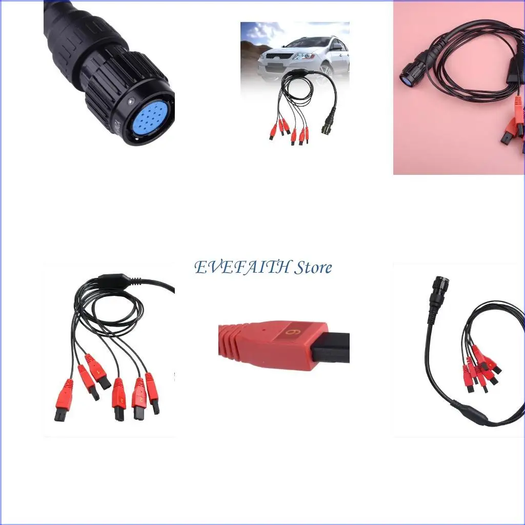 124B Test Main Cable for Injector Cleaner Tester Main Cable Cable Replacement Stable Connection