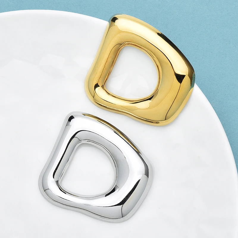 

Wuli&baby Stainless Steel Letter D Brooches For Women Unisex 2-color Geometric Office Casual Brooch Pins Gifts