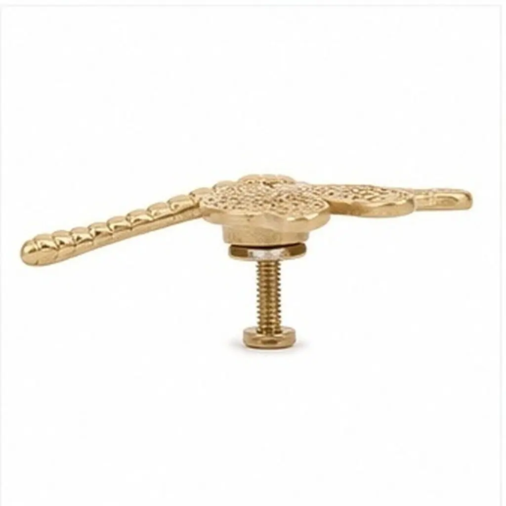 Dragonfly Brass Cabinet Knob Decorative Drawer Pull Wardrobe Handle Furniture Hardware Home Decor