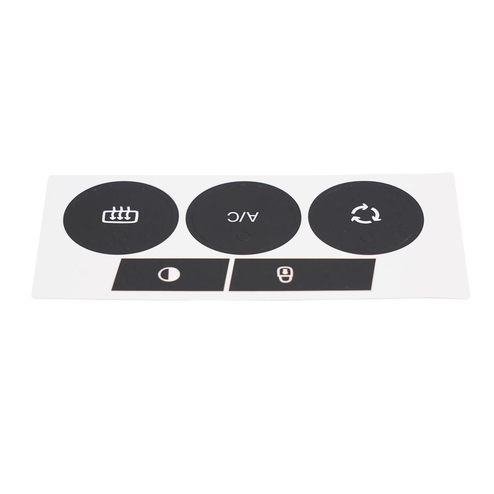 C4 Button Stickers C4 A/C Control Button Repair For Car Interior Repair Abscission Resistant Black Overlay Firm Adhesion