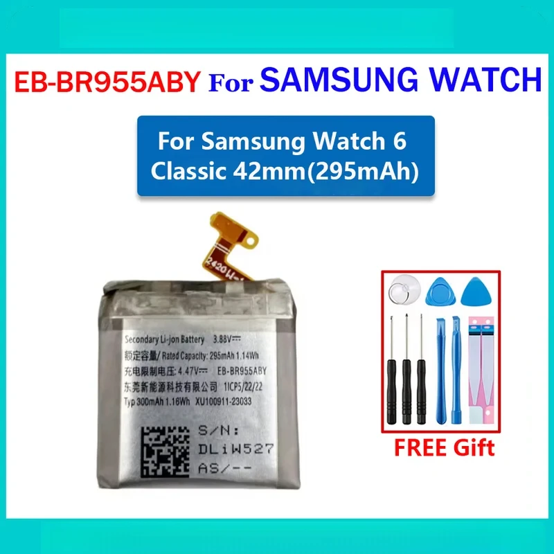 

EB-BR955ABY Battery For Samsung Galaxy Watch 6 Classic 42mm SM-R950 Replacement High Quality Batteria