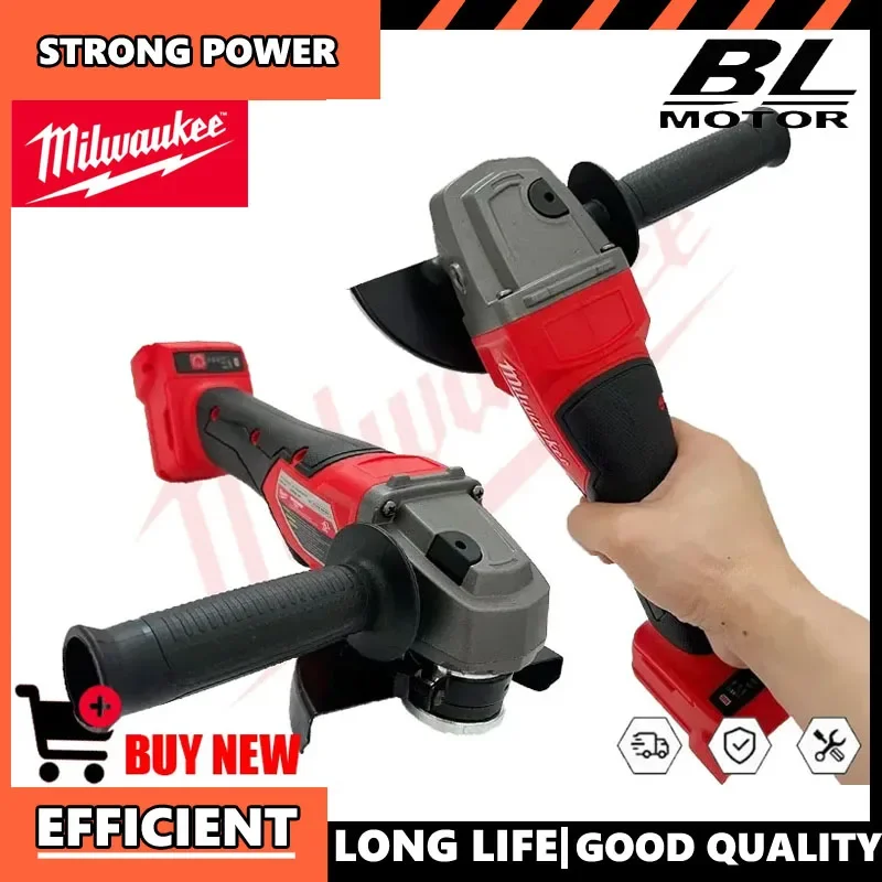 

Бесщеточная угловая шлифмашина Milwaukee 125 мм 2025 года, полировально-отрезная машина, с кнопочным переключателем без фиксации, аккумуляторный электроинструмент
