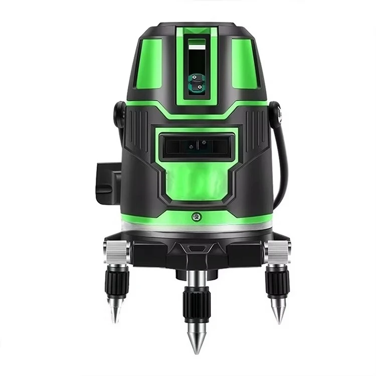 Outdoor 360 Degree Auto Rotating 2/3/5 Lines Mini Laser Leveling Machine Rechargeable Self Leveling Rotary Green Laser Level