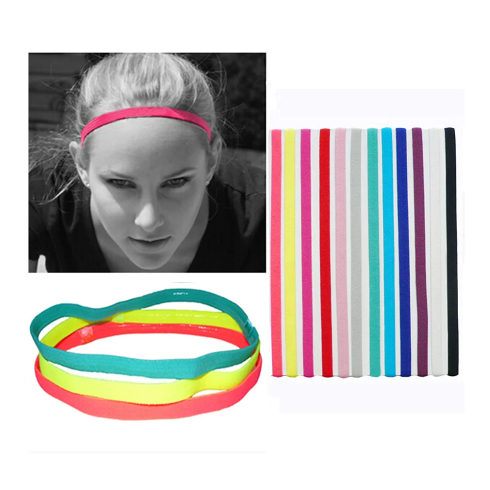 

12Pcs Candy Color Hair Band Sports Headwrap for Girls Basketball Volleyball Soccer Golf Archery Hair Accessories Daily Use