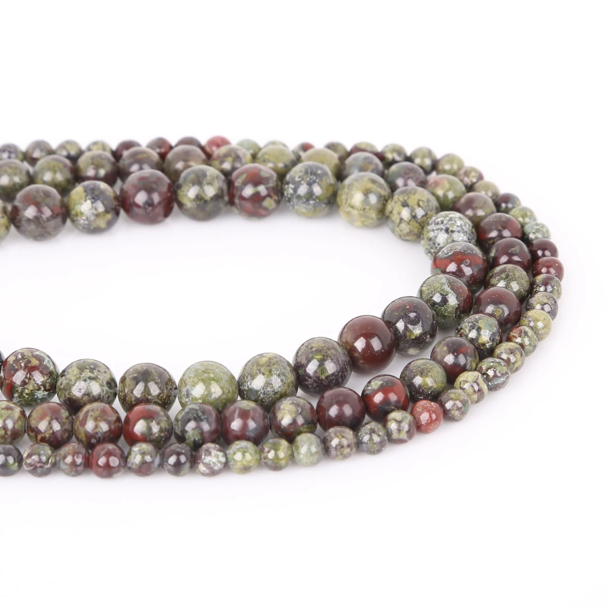 Naturstein-Drachenblutstein-Perlen, rund, lose, 4, 6, 8, 10 mm, für Schmuckherstellung, DIY-Halskette, Armband, Zubehör – Detail 1