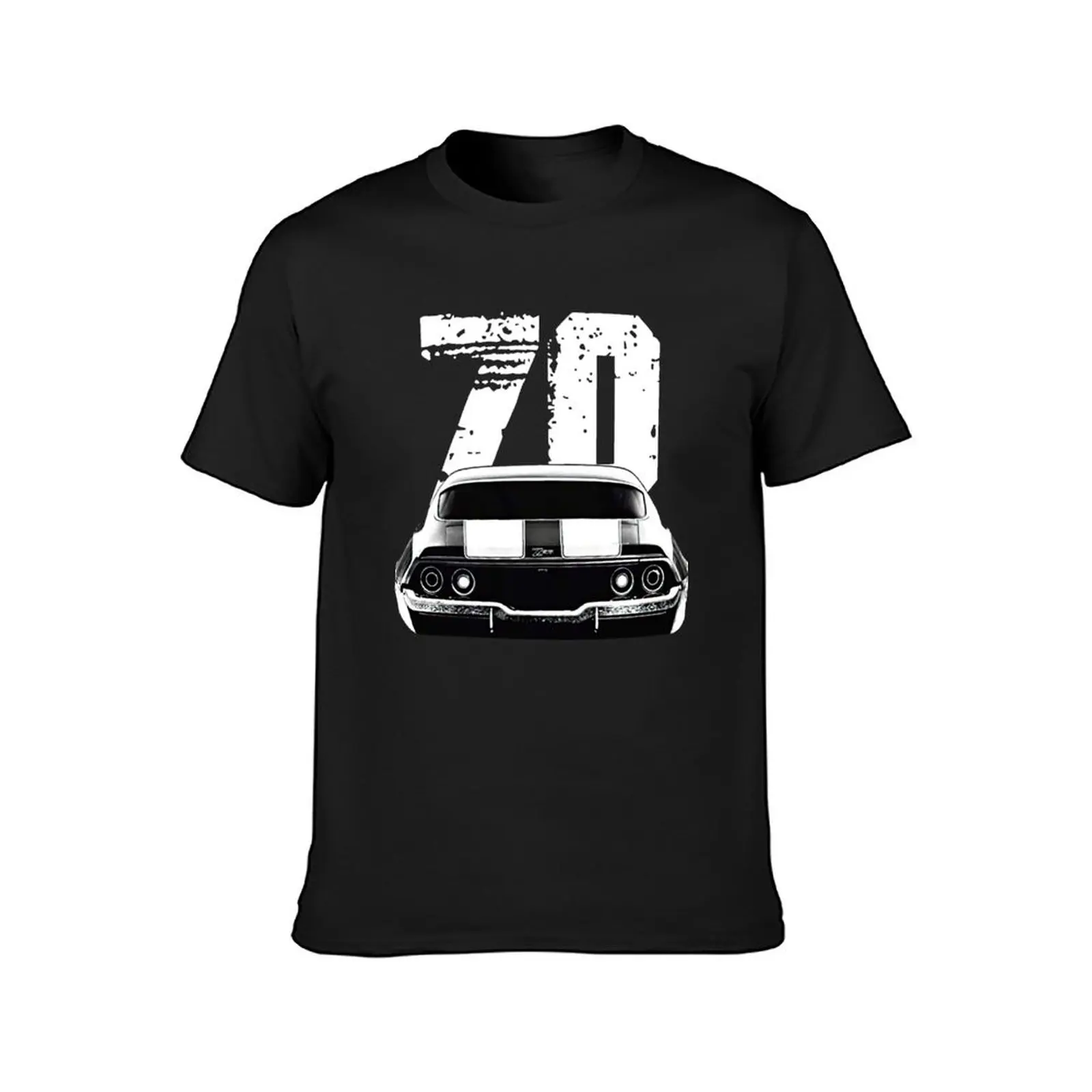 1970 Camaro Z28 Rear View Silhouette with Year T-Shirt plus size tops plus sizes new edition for a boy mens funny t shirts