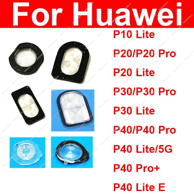 Rear Flash Light Lamp Cover For Huawei P10 P20 P30 P40 Lite E P20 P30 P40 Pro Plus 5G Back Camera Flashlight Lamp Shell Holder