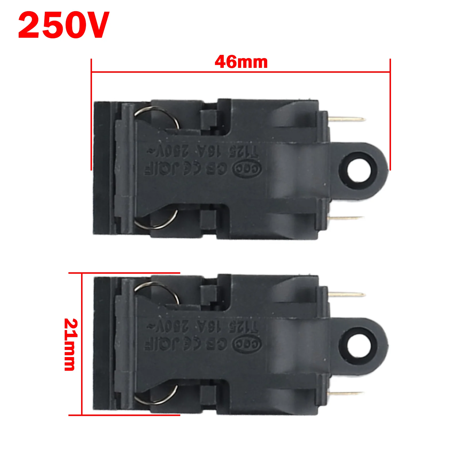 Termostato de Control de temperatura, interruptor de Hervidor eléctrico, XE-3 16A, piezas para reemplazar el termostato de la tetera dañada, 10 piezas