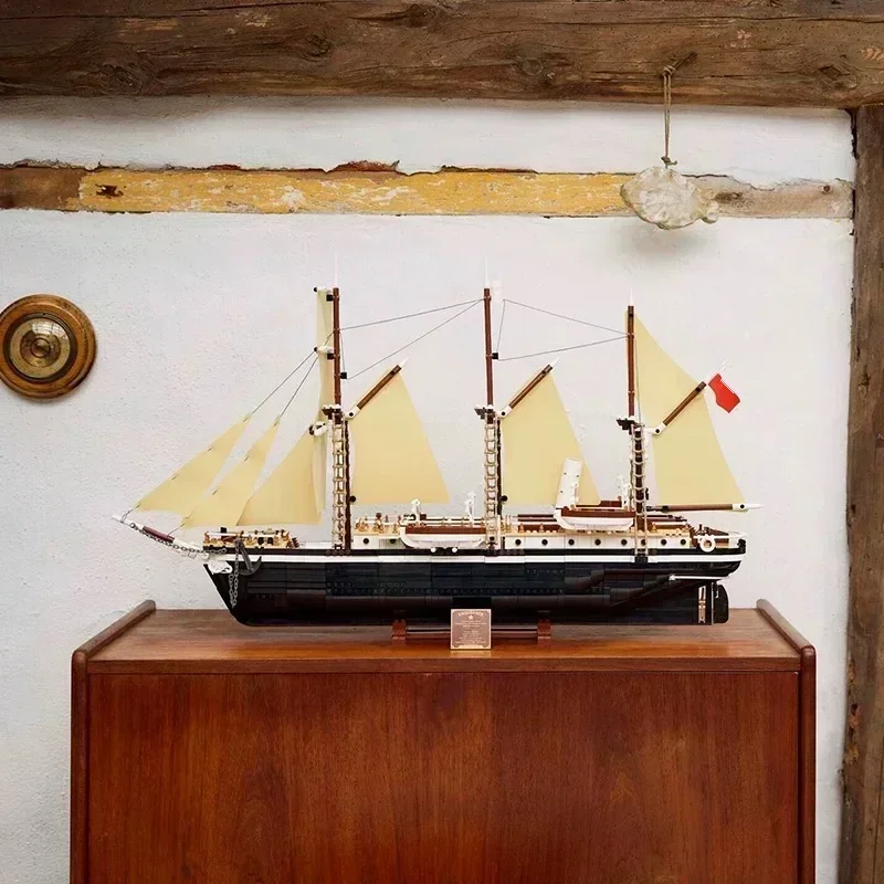 2025 جديد 3011 قطع السفينة الأسطورية الإبداعية دائم نموذج قارب اللبنات مجموعات الالعاب ، هدية الكريسماس التعليمية للأطفال #4