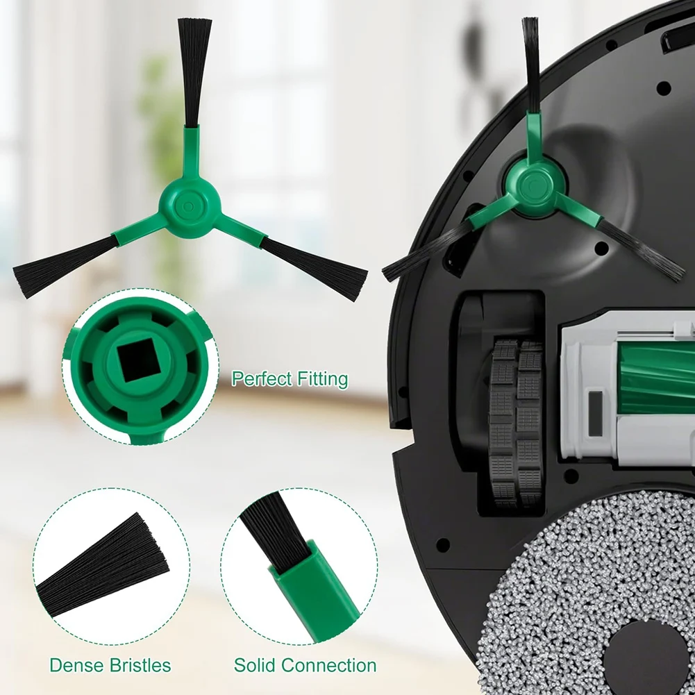 الترويج! لمجموعة استبدال كومبو Irobot Roomba Plus 405/505 - الفرشاة الرئيسية، الفرشاة الجانبية، فلتر Hepa، قماش الممسحة وملحقات كيس الغبار