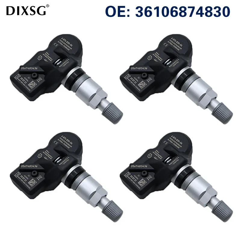 4Pcs TPMS Sensor 36106874830 Tire Pressure Sensor For Volkswagen Audi Porsche Bentley  6874830-04 TPMS Sensor