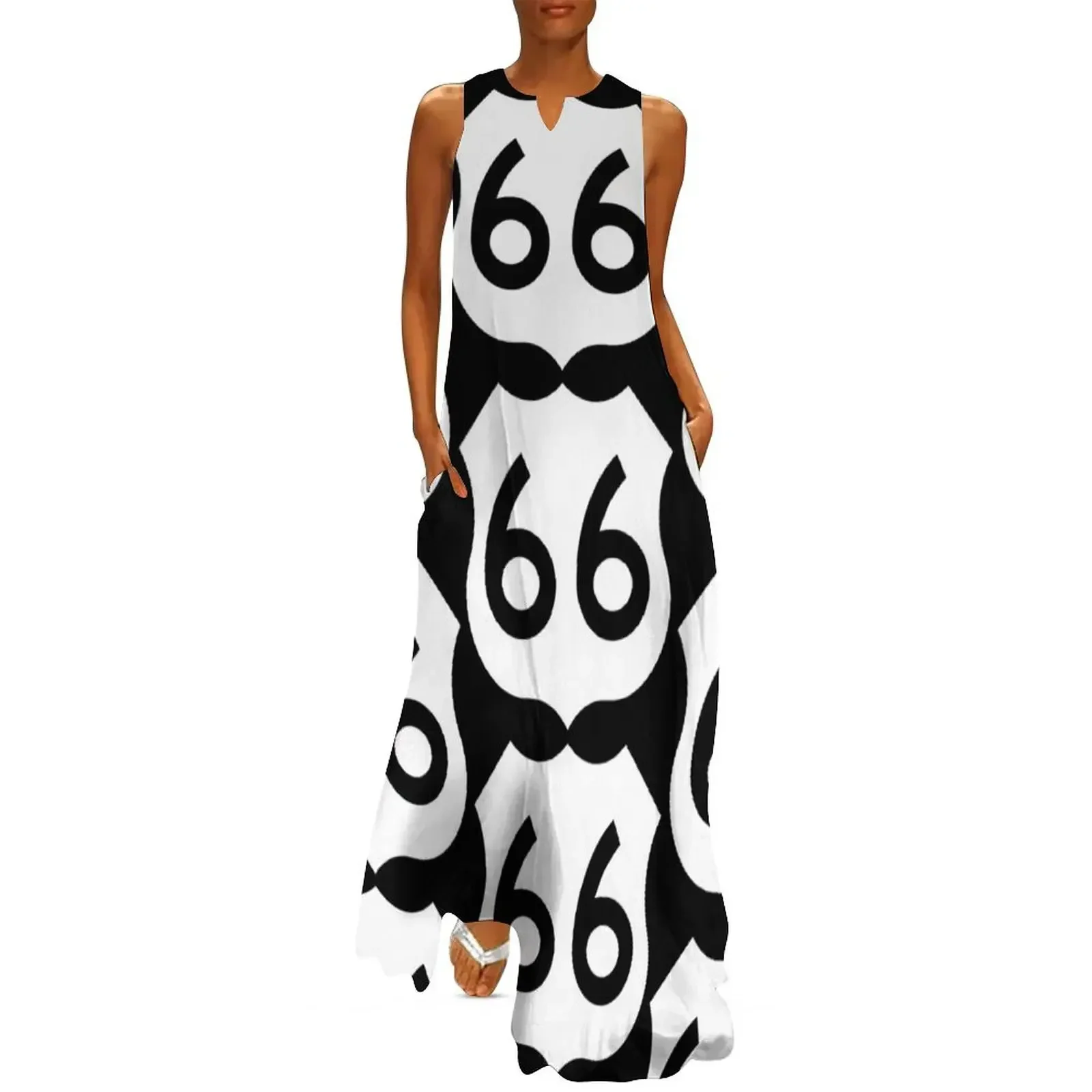 

US Route 66 Long Dress sensual sexy dress for women summer dress sexy short dresses daring festival outfit women