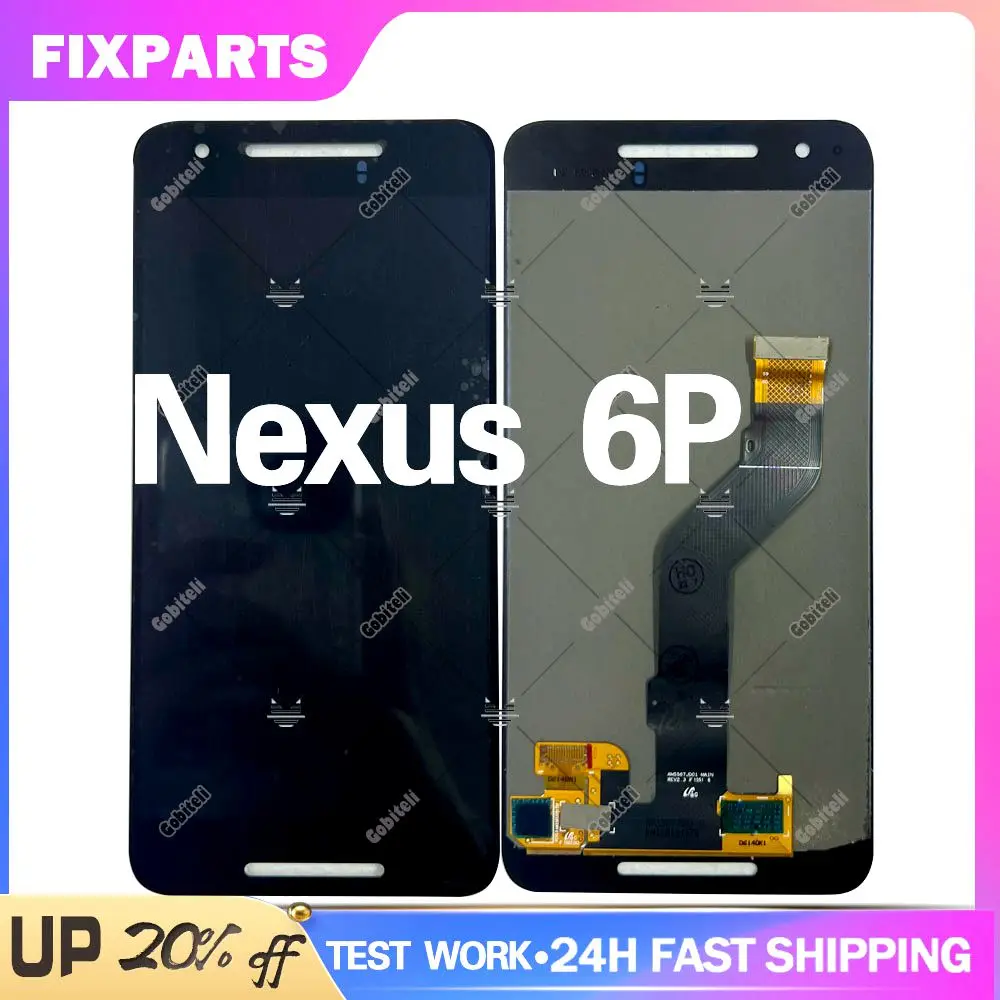 

5.7" Tested For Huawei Nexus 6P LCD Screen Display Touch Panel Digitizer With Frame For Huawei Nexus 6P Display Replacement