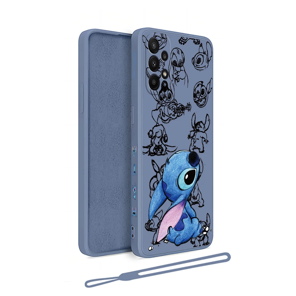 Cute couple Stitch Phone Case For Xiaomi Mi CC9 13 12 12T 11 11T Ultra 10 10T 9 9T 9SE 8 Pro Lite 5G Cover With Hand Strap