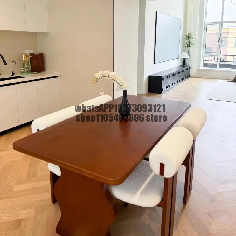 Groceries French Dinning Table Serving Nordic Modern Luxury Dinning Table Designer Unusual Newclassic Wood Muebles Furniture