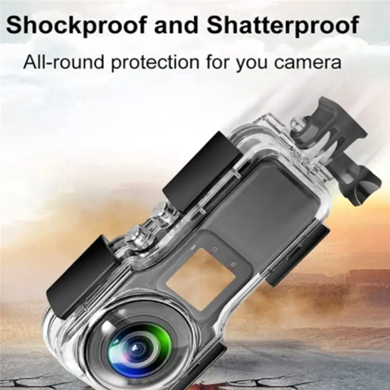 

Чехол для подводной съемки AYHF для Insta360 ONE RS 1 Inch Laika, водонепроницаемый до 40 м, портативные аксессуары для экшн-камер