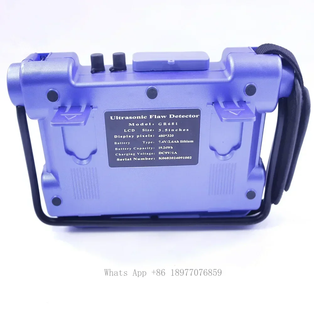 GR681 Портативный ультразвуковой дефектоскоп Горизонтальный NDT цифровой дефектометр Промышленный дефектоскоп внутри от 0 до 15000 мм