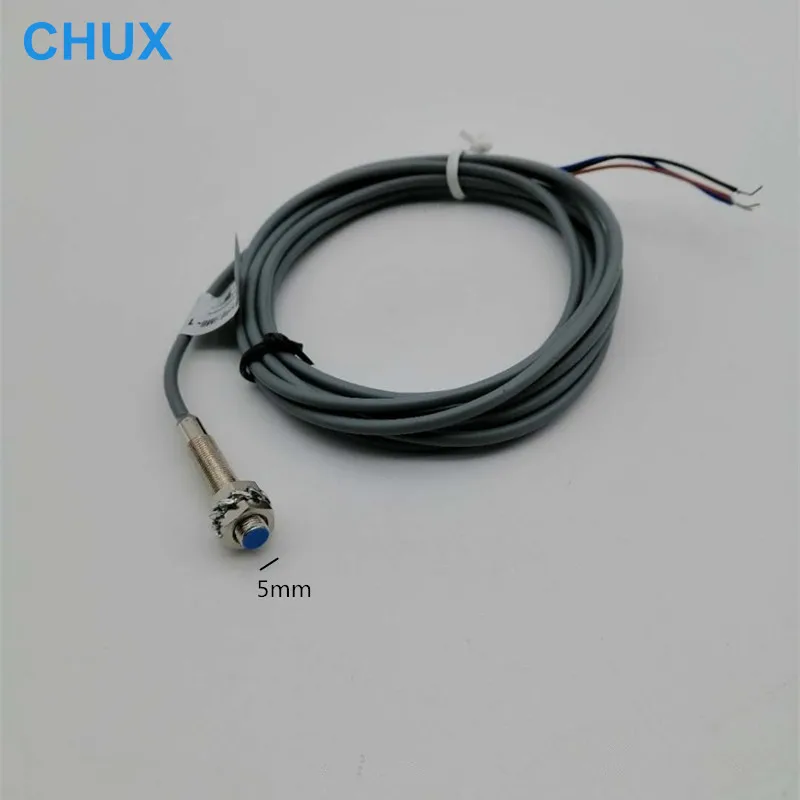 CHUX M5 1mm Cylinder Inductive Proximity Sensor Switch High Quality Lj5a3 Im5-1-dna/nb Npn No Nc Dc 6~36v