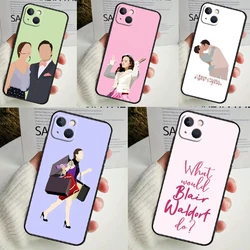 Blair Waldorf Chuck Gossip Girl Case For iPhone 14 15 Pro Max 11 12 13 Mini SE 7 8 Plus X XR XS MAX Soft Shockproof Cover