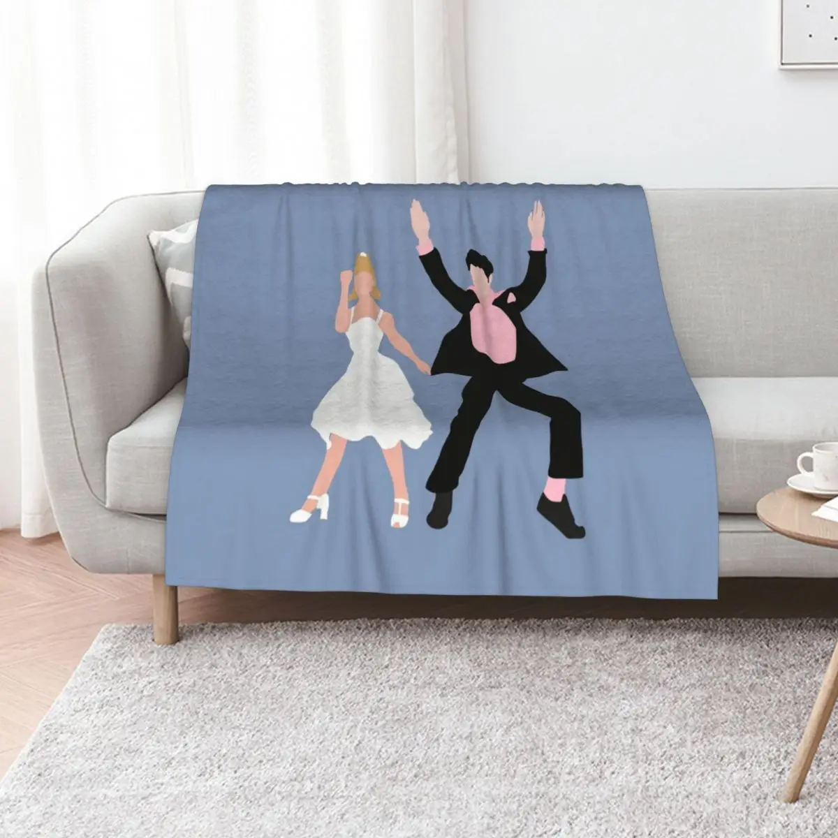 danny and sandy Throw Blanket Vintage Large Sleeping Bag Hairys Plaid Beautifuls Blankets