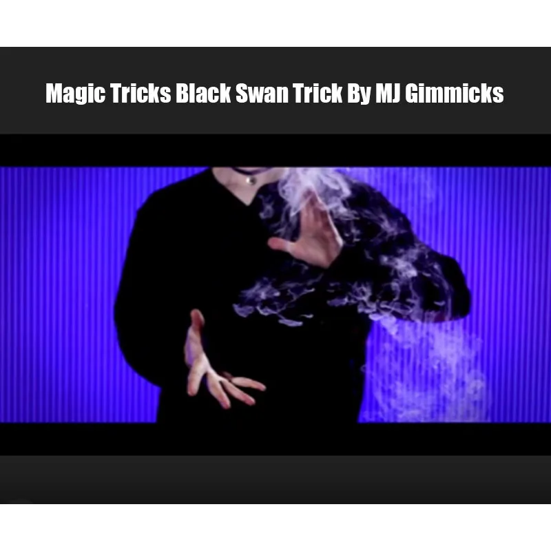 Magic Tricks Black Swan Trick By MJ Gimmicks Floating Magic Props Smoke Manipulation Magician Illusions Mentalism Levation