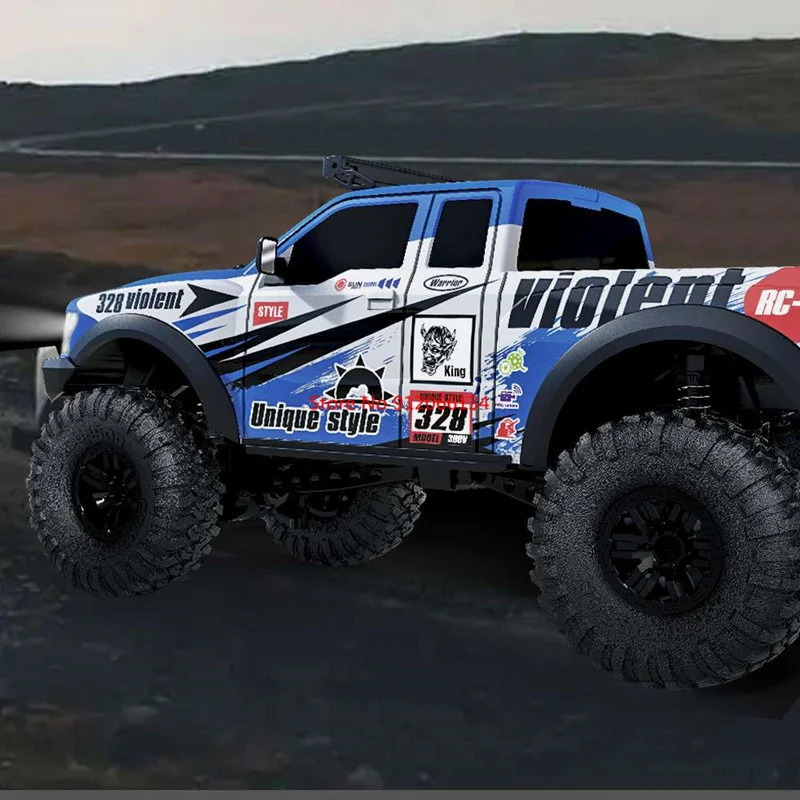 1:10 Large 4WD Off-Road Remote Control Car 2.4G LED Lighting Four-Wheel Independent Suspension High Speed Off Road RC Racing Car