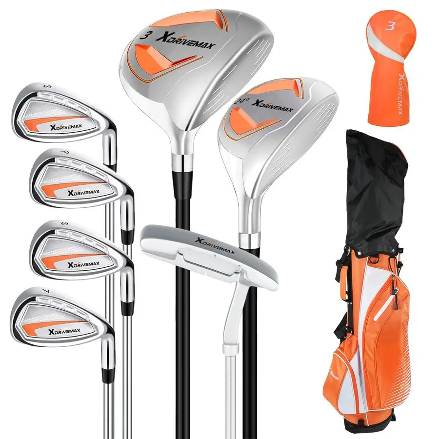 

Pieces Complete Golf Club Set for Men Left or Right Handed Mens Golf Clubs Full Set with Fairway Wood, Hybrid, Irons, Putter amp