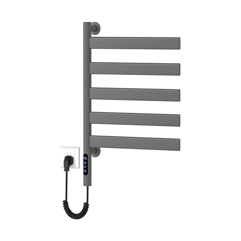 

F55 intelligent electric towel rack, constant temperature heating bathroom rack, no punching