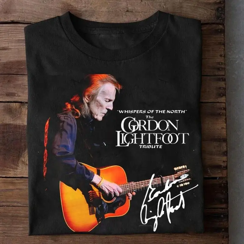 

Remembering Gordon Lightfoot For Fan Черная футболка всех размеров FA896