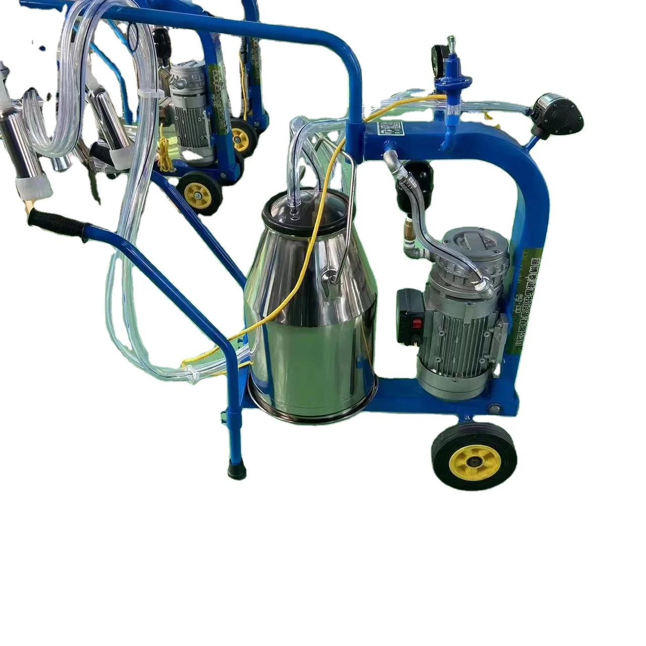 Automatically portable small single bucket manual uht goat sheep cow milker milking machine