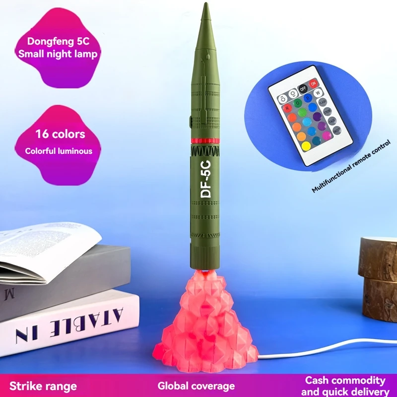 3d Printed Rocket Decorations, Environmentally Friendly Materials, Bedroom Lights, Creative Missile Models, Decorative Gifts