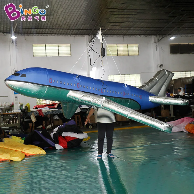 3-5 Meters Suspended Inflatable Aircraft For Advertising Aviation Plane Series Decoration