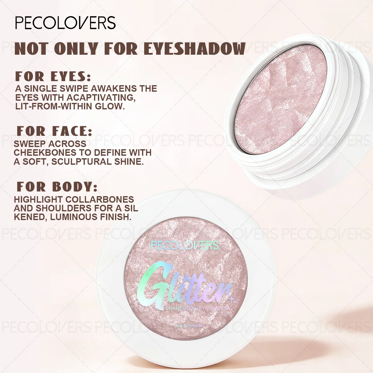 3PCS/SET Mashed Potato Eye Shadow, Eye Highlight, High Color Rendering, Suitable for ALL Makeup, Eye Cosmetics