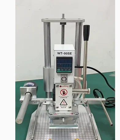 Hot-pressed PVC film, leather indentation, hot stamping flower, hot stamping and branding machine, manual desktop small