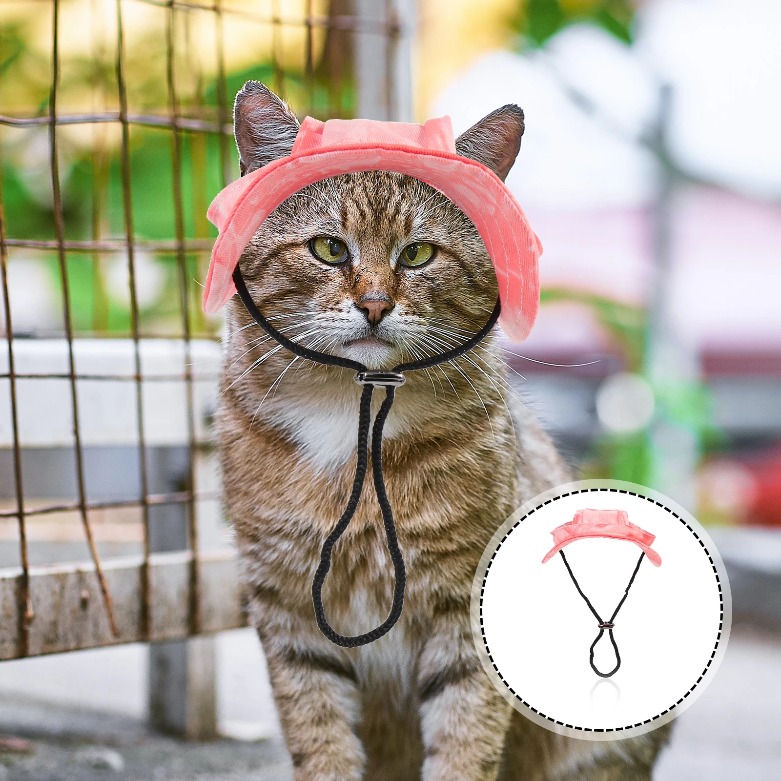 

Fashionable Dog Outdoor Hat Pet Baseball Hats Puppy Sun Hats Adjustable For Small Dogs Bright Color Comfortable Summer Sun-Shade