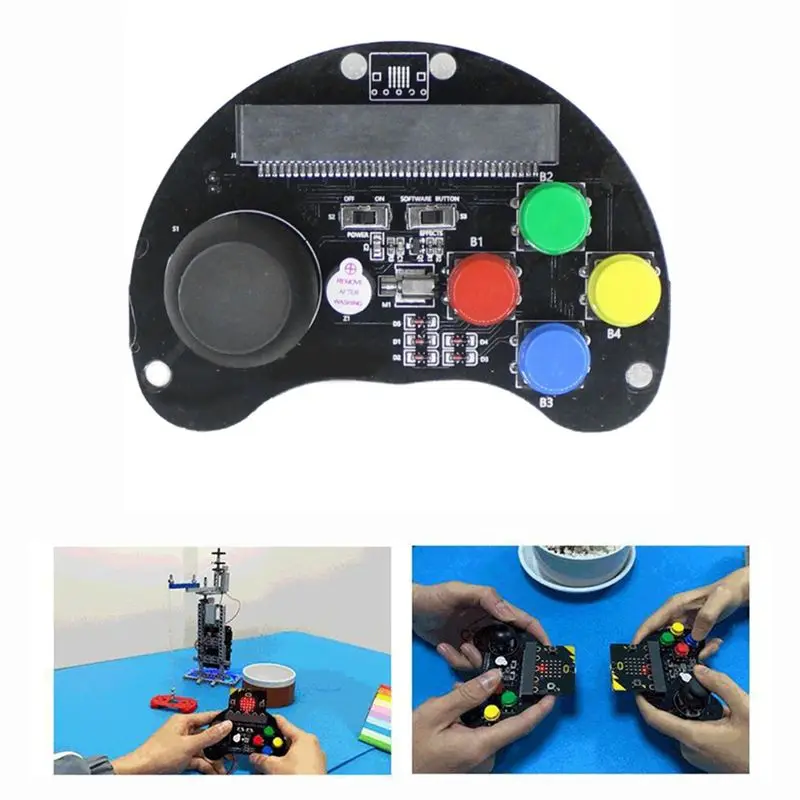 AEF7-Robot Car Remote Control Handle Game Joystick, Breakout Expansion Board For Micro-Bit V1.5 Educational Toy For Kids