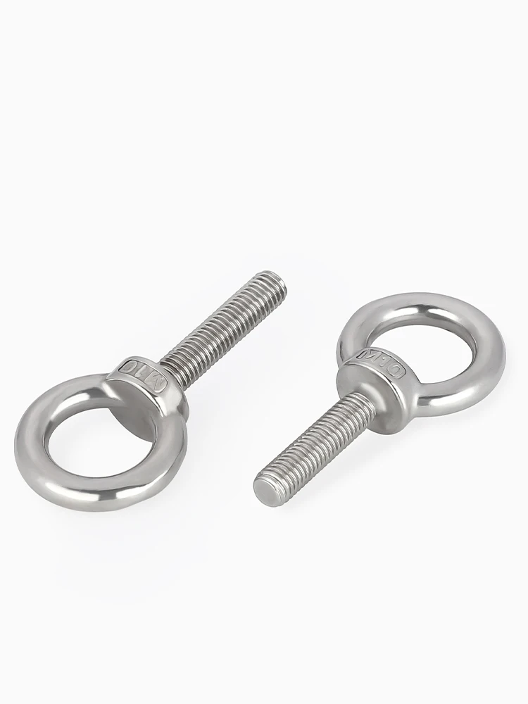 1pc M3-M24 304 A2-70 Stainless Steel Eye Bolt Lifting Eye Screw Ring Hooking Screw Marine Ring Loop Hole for Cable Rope