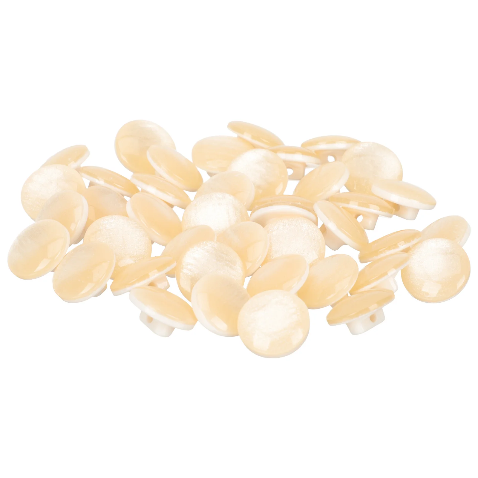 

40Pcs Mushroom Buttons Beige Durable Craft Sewing Accessories DIY Clothes Replacement Decorative Coat Buttons Coat Button