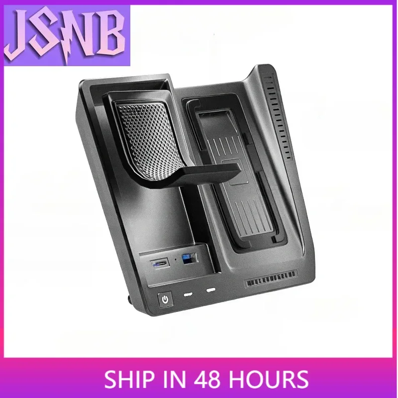 For Geely Monjaro KX11 Xingyue L Car Center Console Wireless Charger Cigarette Lighter Fast Charging Pad Mobile Phone Holder