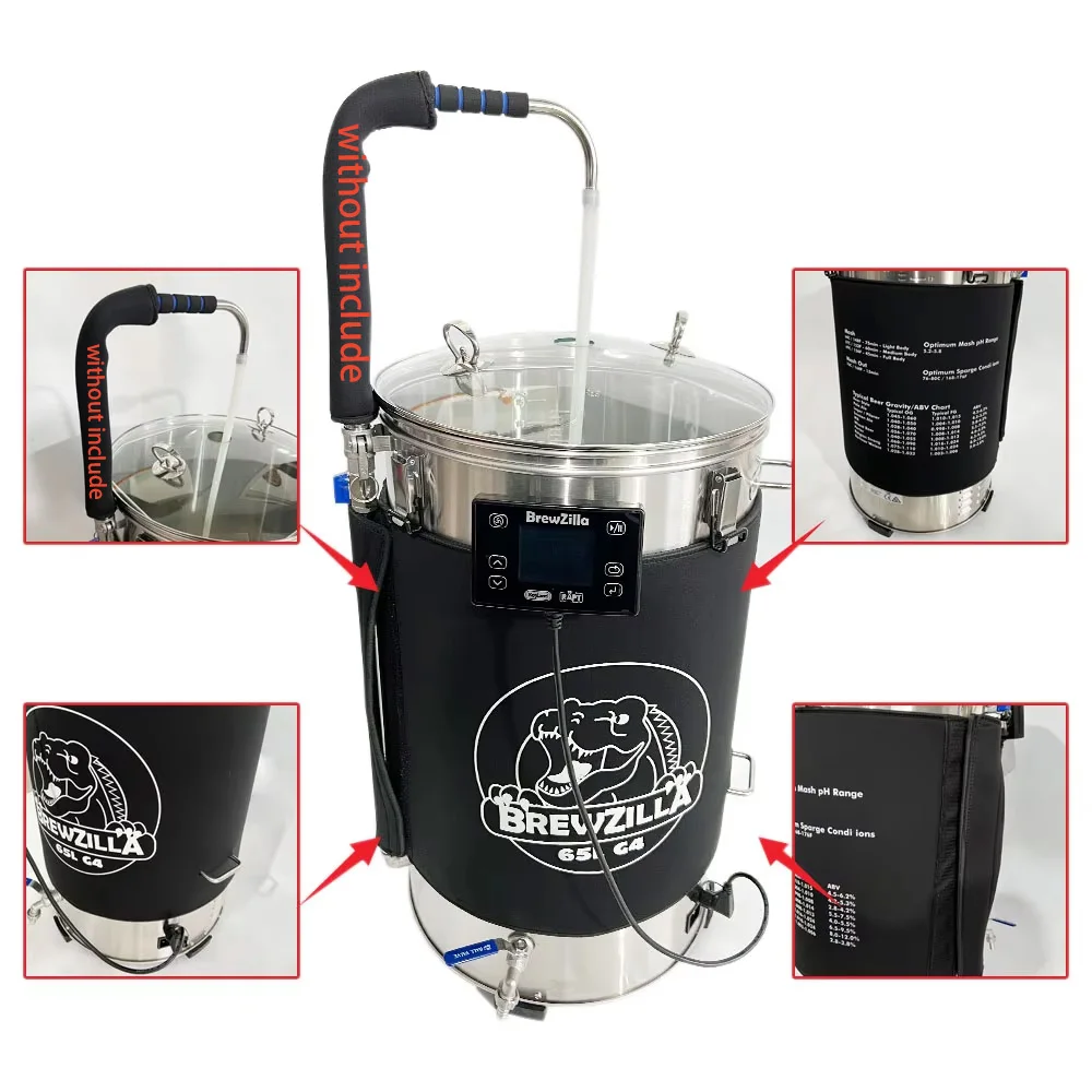 kegLand  BrewZilla G4 All In One Machine Jacket - 65L (Neoprene Parka) Beer Home Brewing