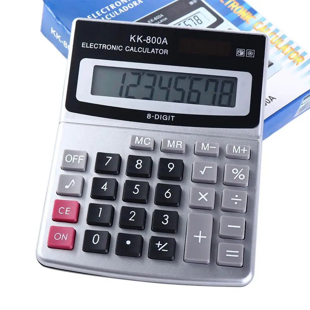 

Desktop 8 Digits Display Arithmetic Office Supplies KK-800A Calculadora Calculator Calculating Machine Electronic Calculator