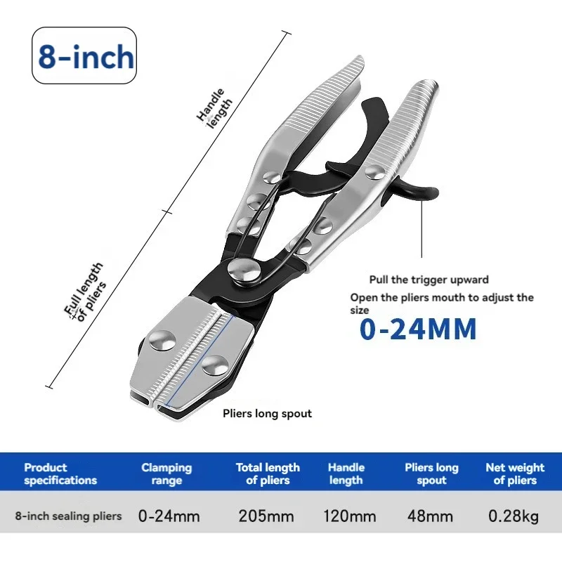 Auto Tubing Sealing Hose Cut-off Sealing Pliers Air Conditioning Water Pipe