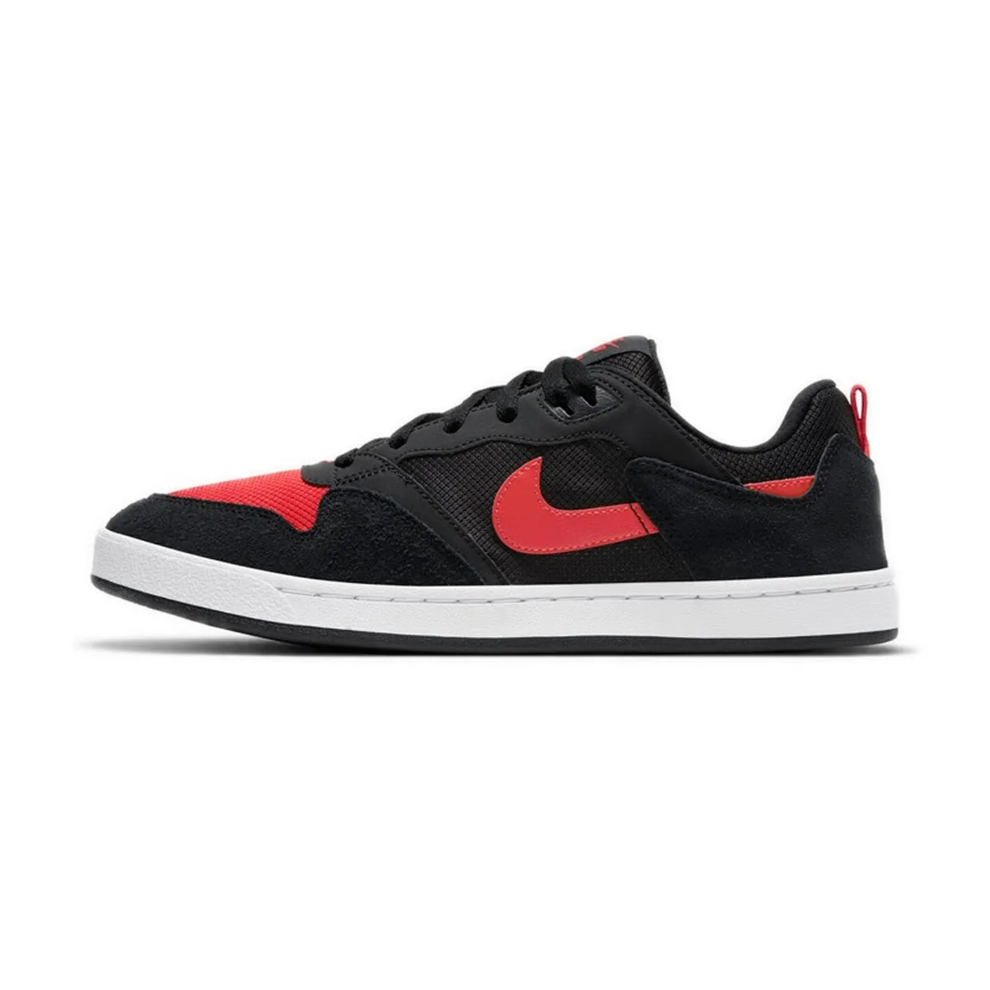 Nike SB Alleyoop Suede Low-Top Multi-Functional Slip-Resistant Durable Skate Shoes Unisex Black/White/Red CJ0882-006