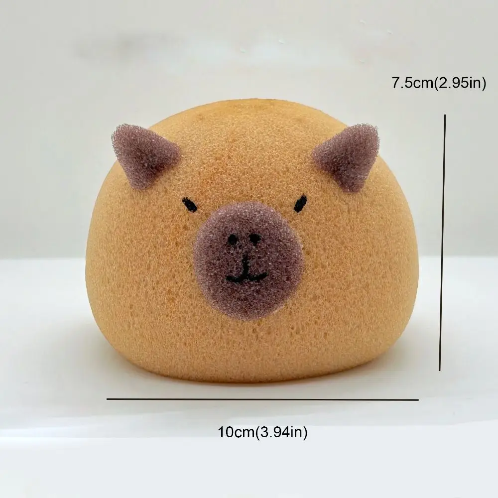 Bolas De Banho De Capivara Dos Desenhos Animados Handhold, Absorver A Água, Purificador, Rede De Espuma, Limpeza Da Pele, Espuma De Esponja De Banho, Bonito