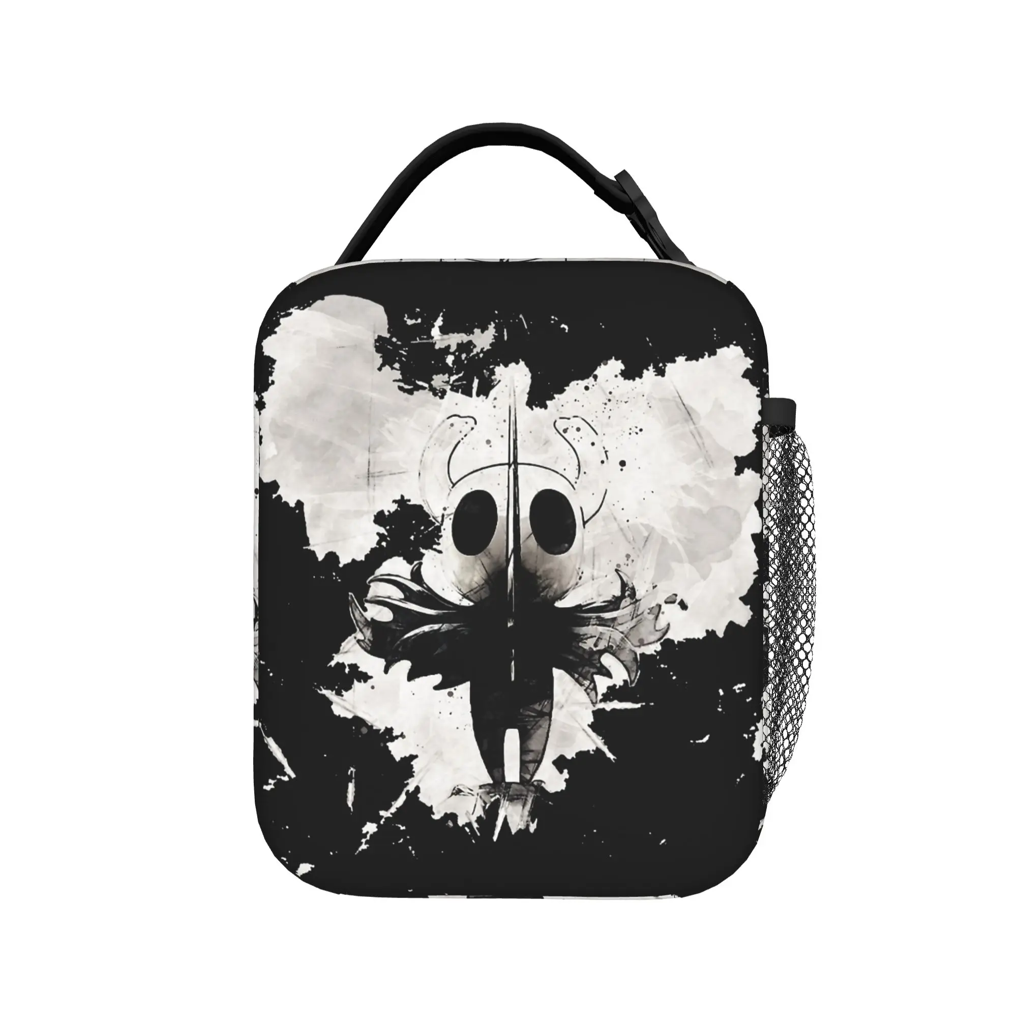 Kawaii Insulated Lunch Bags Cooler Bag Reusable,Lunch Container Hollow Knight  Leakproof Tote Lunch Box Food Storage Bags