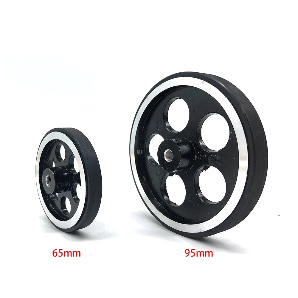 Ruota misuratrice encoder rotativo di misurazione industriale in gomma di alluminio da 2 pezzi