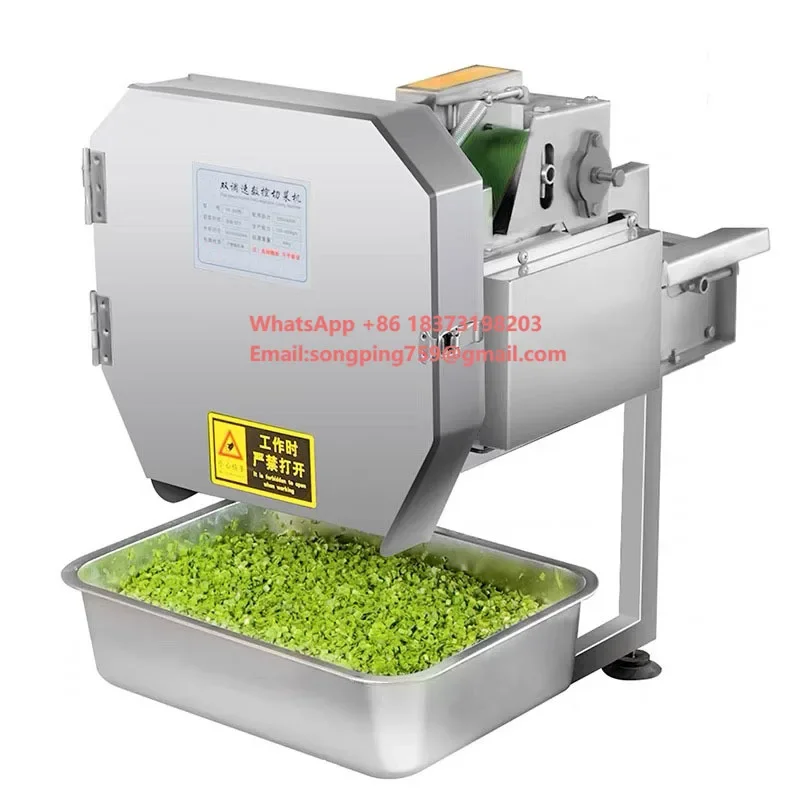 

Green Onion Leek Pepper Potato Slicer Shredder Commercial Automatic Vegetable Slicer Cutter Machine
