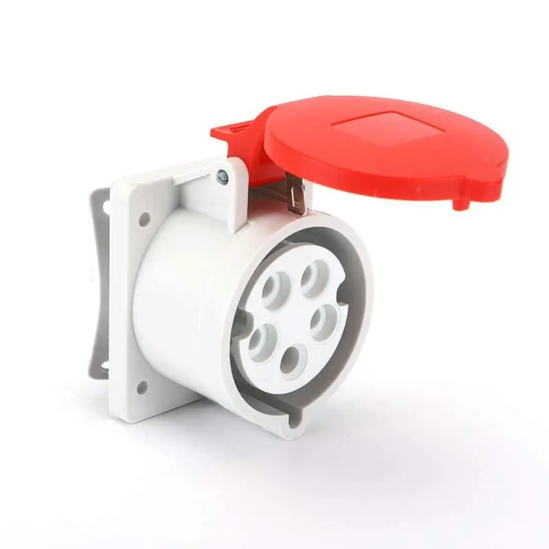 IEC60309 Waterproof CEE Industrial Connector Socket 5Pin 32A 380V-415V 3P+E+N IP44